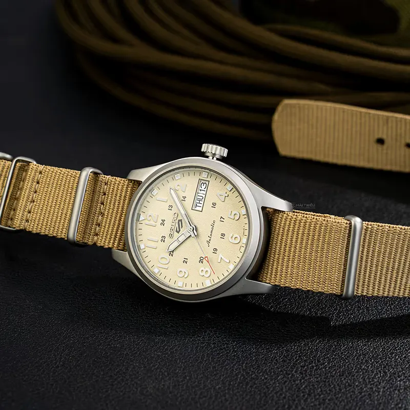 Seiko 5 Sports 'Desert Kit' Midfield Beige Men's Watch- SRPJ83K1